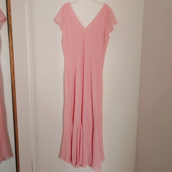 Rory vintage Y2k pink mesh floral maxi dress. Size 2XL - Picture 13 of 15